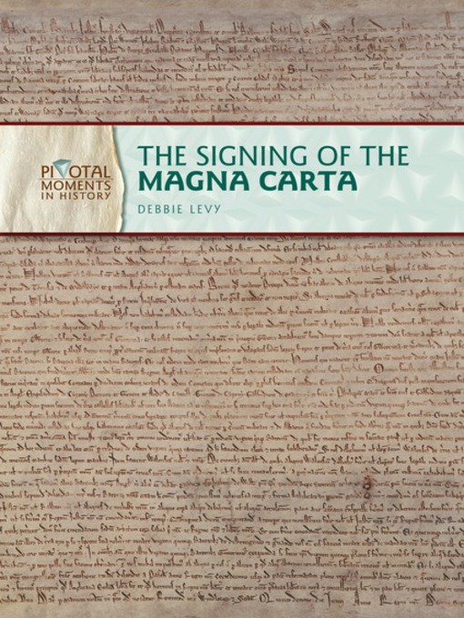 Title details for The Signing of the Magna Carta by Debbie Levy - Wait list